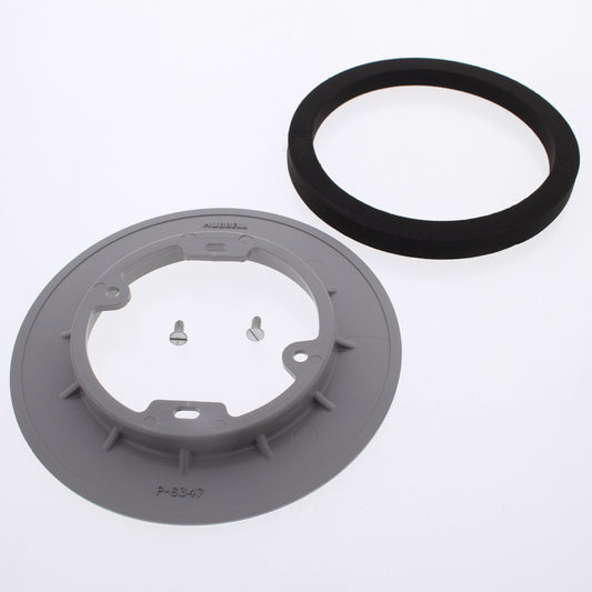 Hubbell Gray Scrubshield Carpet Flange for Floor Box 6-1/4" Dia PFBFGYA