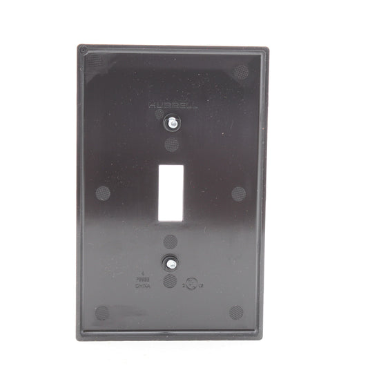 Hubbell PJ1BK Black Unbreakable Mid-Size Toggle Switch Cover Wallplates 25pcs