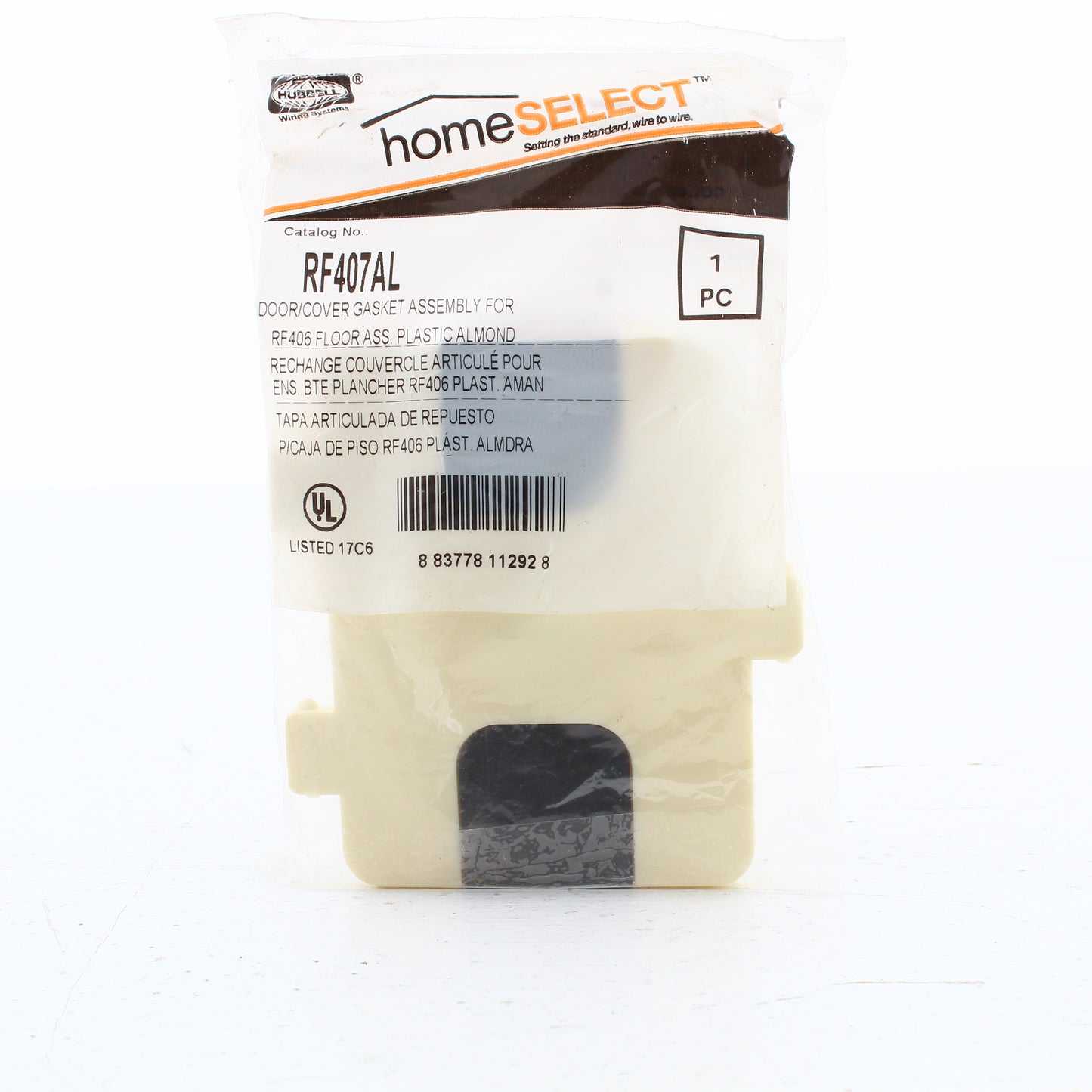 Hubbell/Bryant Almond Replacement Door Assembly For RF406 Floor Box RF407AL