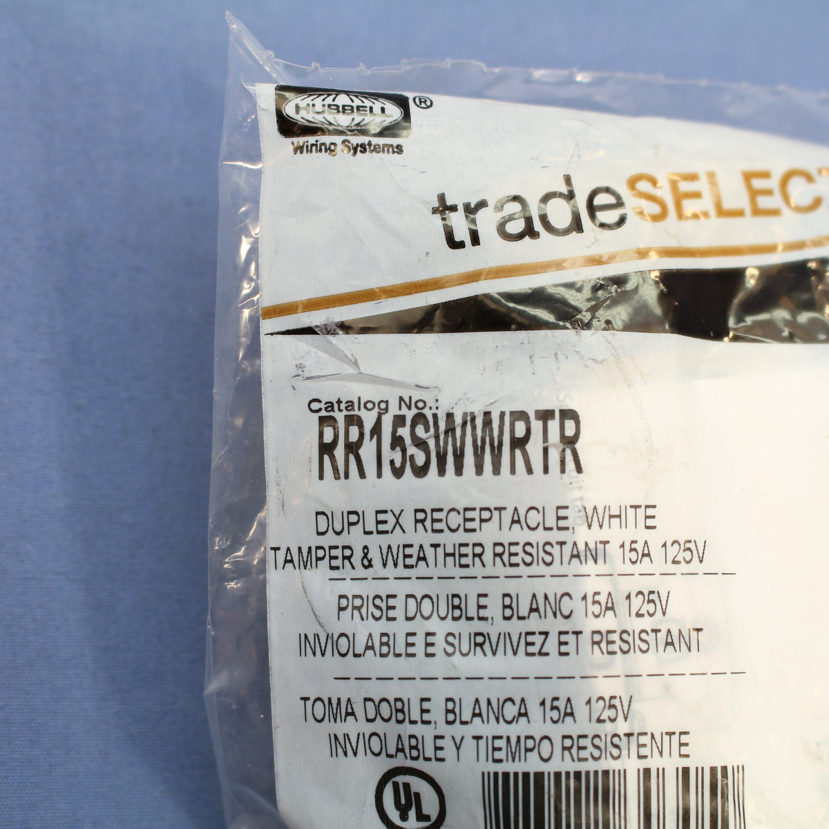 Hubbell White Tamper/Weather Resistant Duplex Receptacle 5-15R 15A RR15SWWRTR