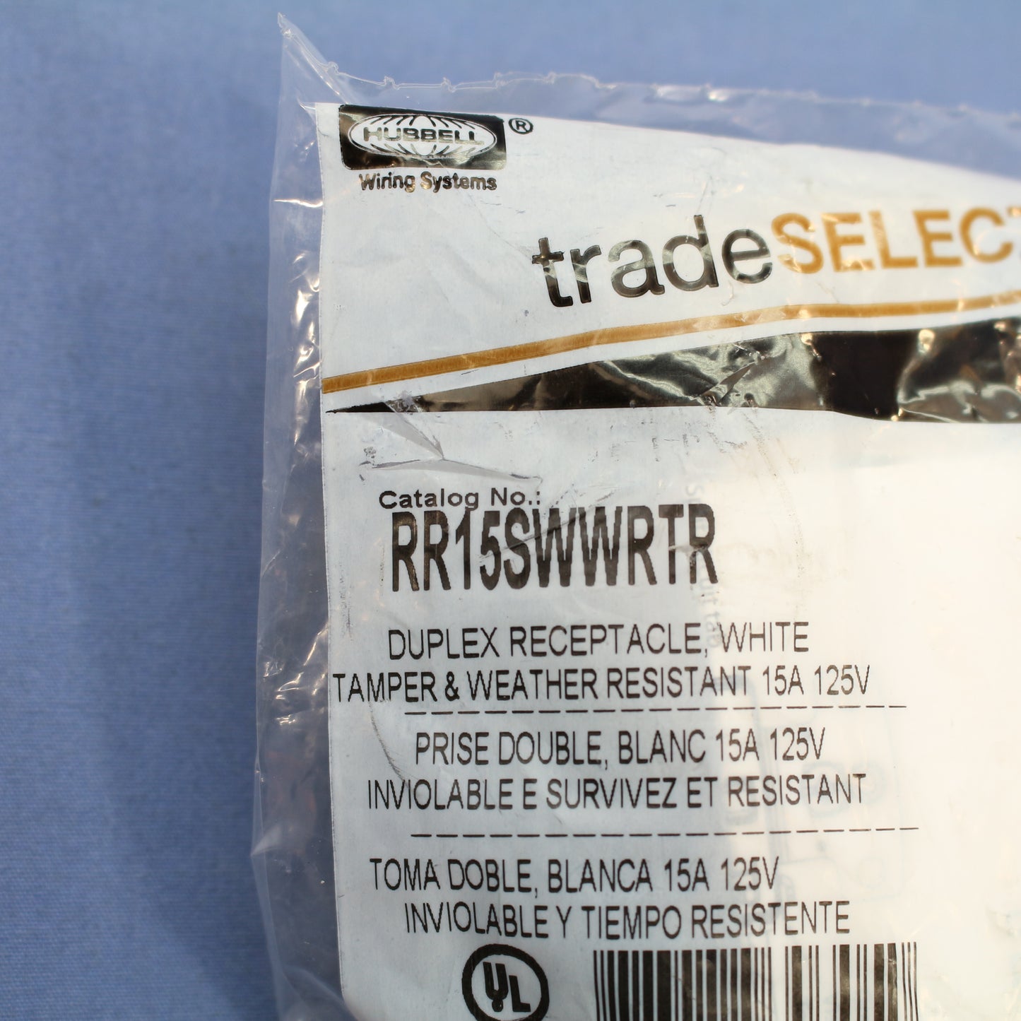 Hubbell White Tamper/Weather Resistant Duplex Receptacle 5-15R 15A RR15SWWRTR