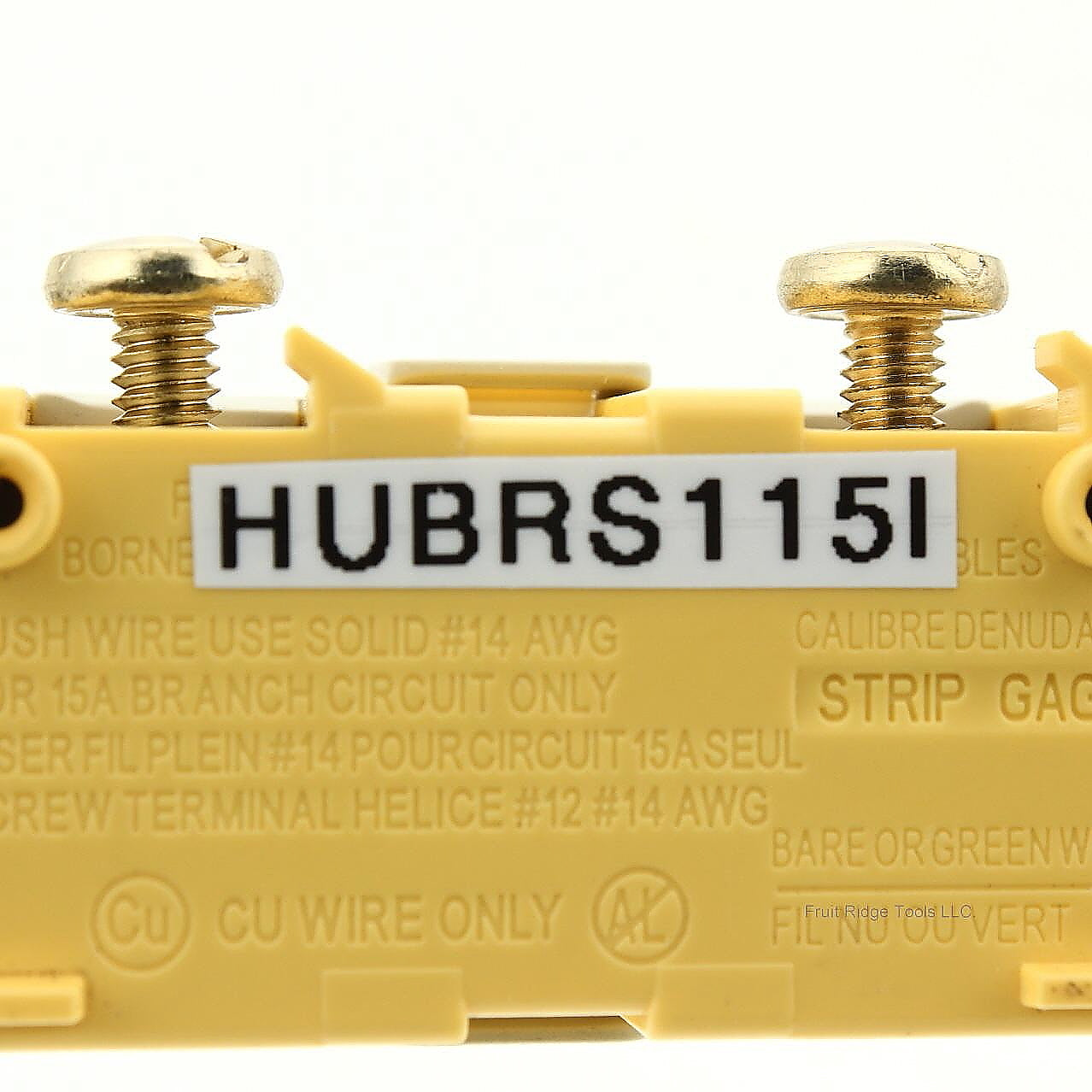 Hubbell RS115I Ivory Residential Single Pole Toggle Wall Light Switch 15A Bulk