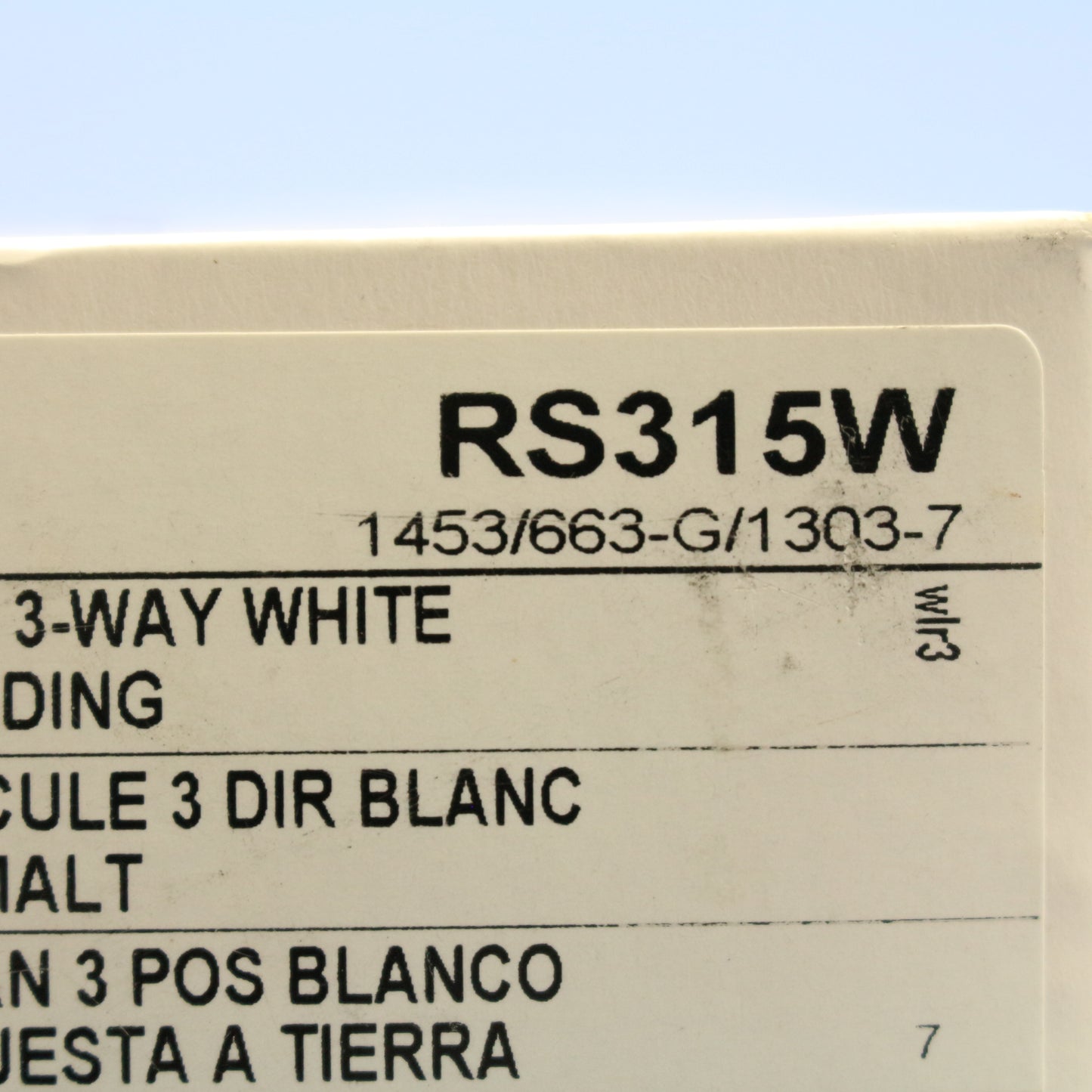 Hubbell RS315W White 10 Framed Toggle Light Switches 3-WAY Residential 10-Pack