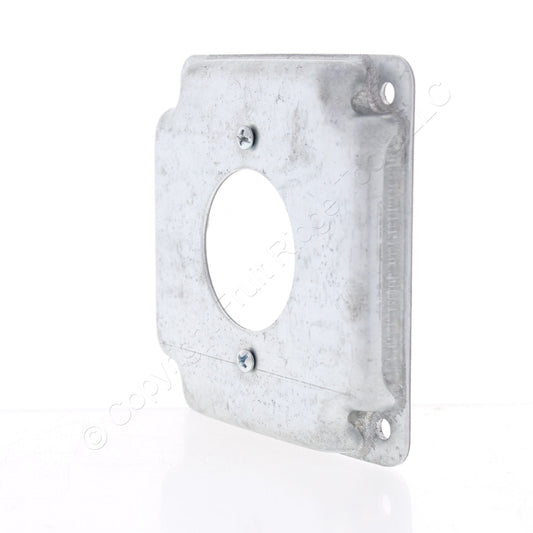 Hubbell S811C Square Box Cover 4" for 20A/30A Locking Receptacle 1.71" Outlet