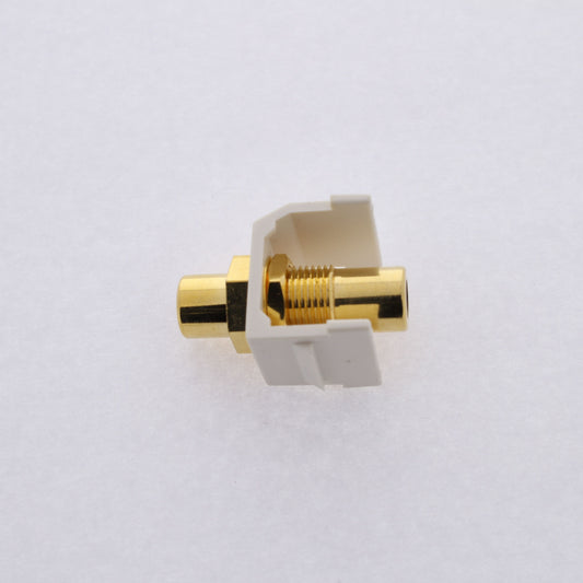 Hubbell Office White SnapFit Video Cable Jack Blue Center RCA to RCA SFRCBFFOW