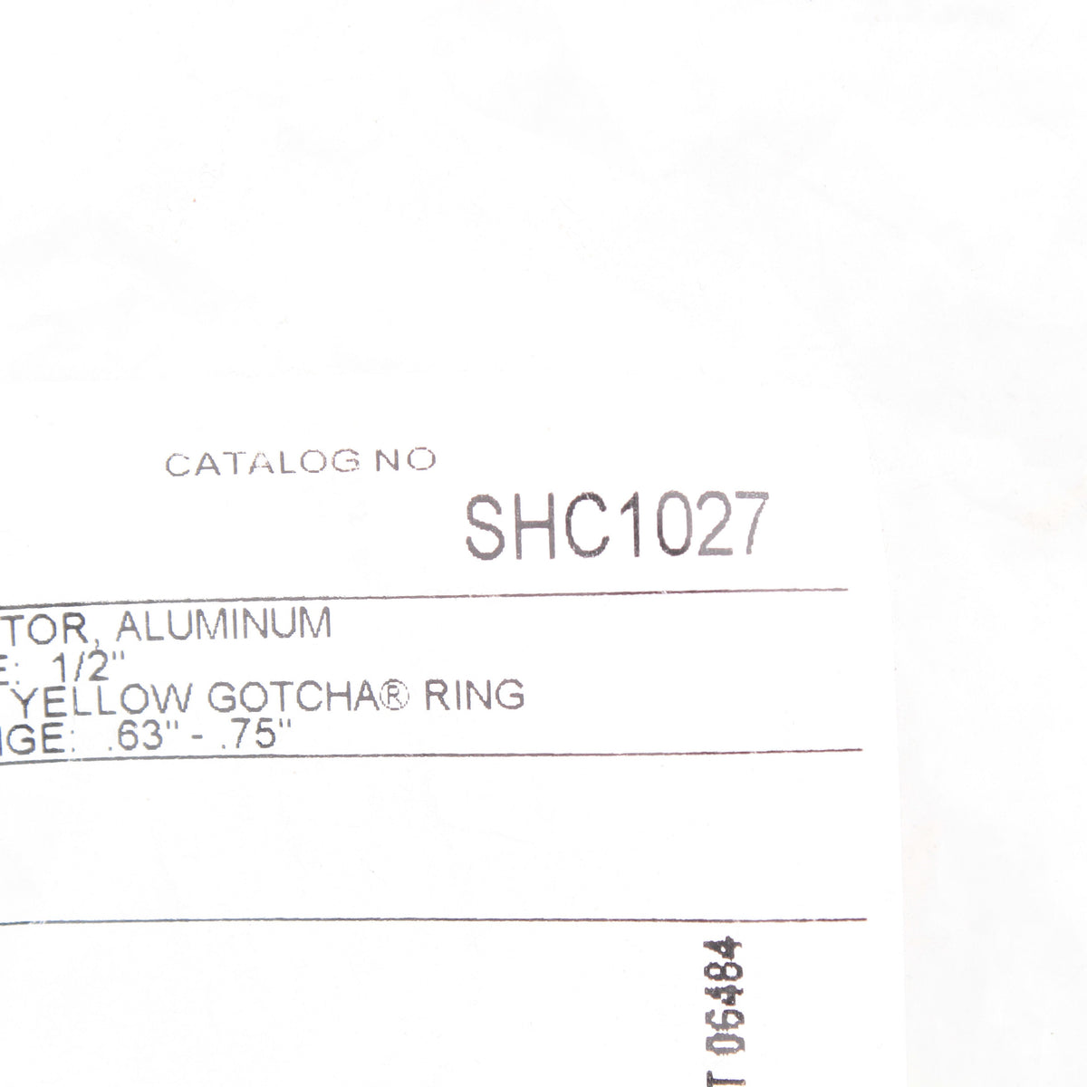 Hubbell Kellems SHC1027 1/2" x .63"-.75" Straight Male Cord Connector Aluminum