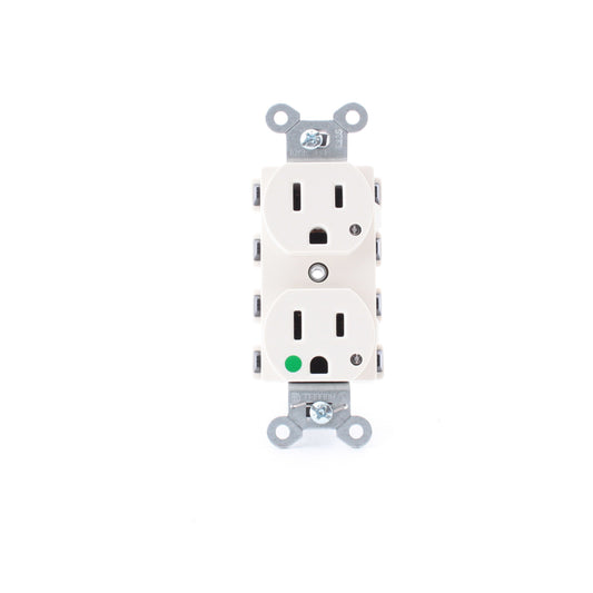 Hubbell SNAP8200LAL SnapConnect Light Almond 15A Hospital Receptacle Outlet