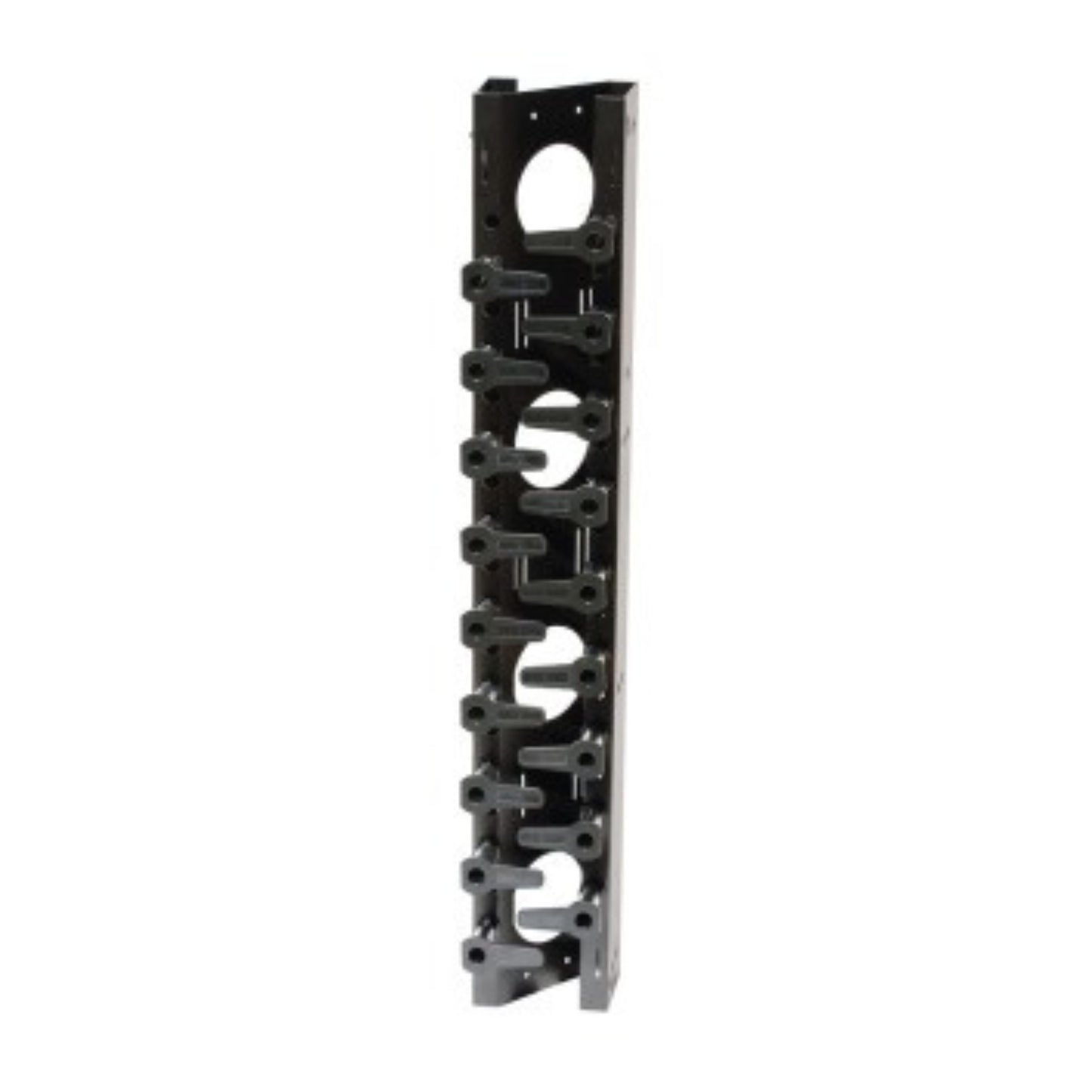 Hubbell Black Vertical Rack Cable Organizer 38.5"x6" Z-Channel w/16 Spools VS46