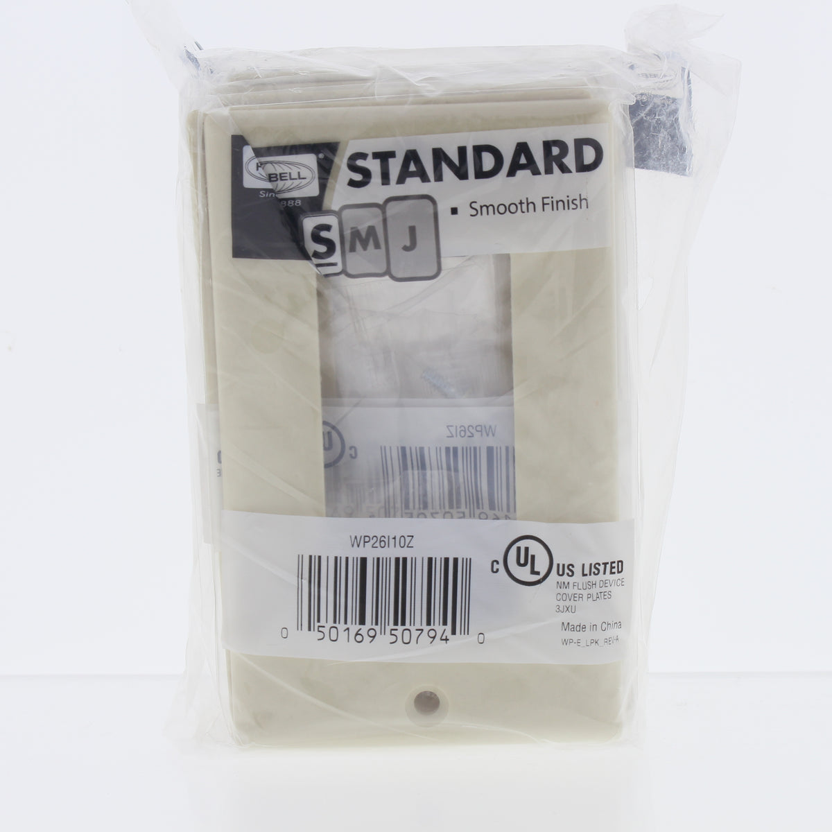 Hubbell WP26I10Z Ivory 1-Gang Decorator GFI Plastic Standard Wallplates 10pcs