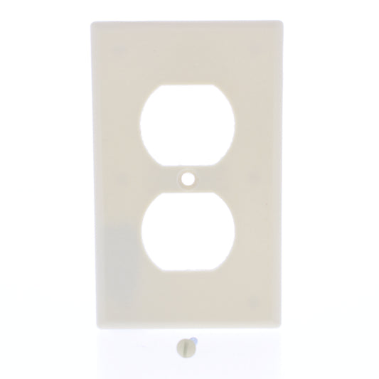 Hubbell WP8I10Z Ivory 1-Gang Duplex Outlet Unbreakable Standard Wallplates 10pcs