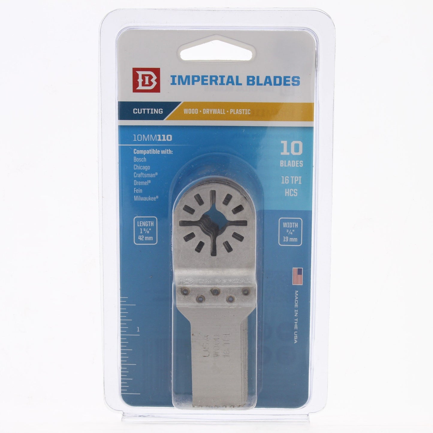 10 USA Imperial Blades Wood Drywall Plastic Cutting Oscillating Saw Blades MM110