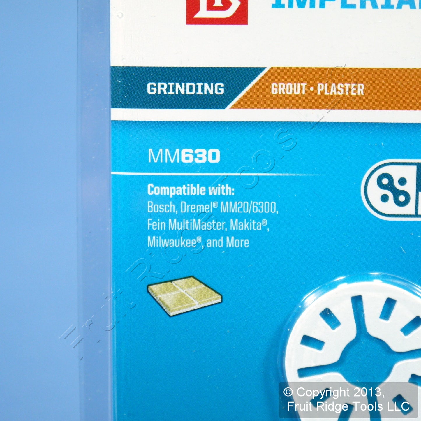 USA Imperial Blades Grout & Plaster Grinding Boot Segmented Carbide Blade MM630