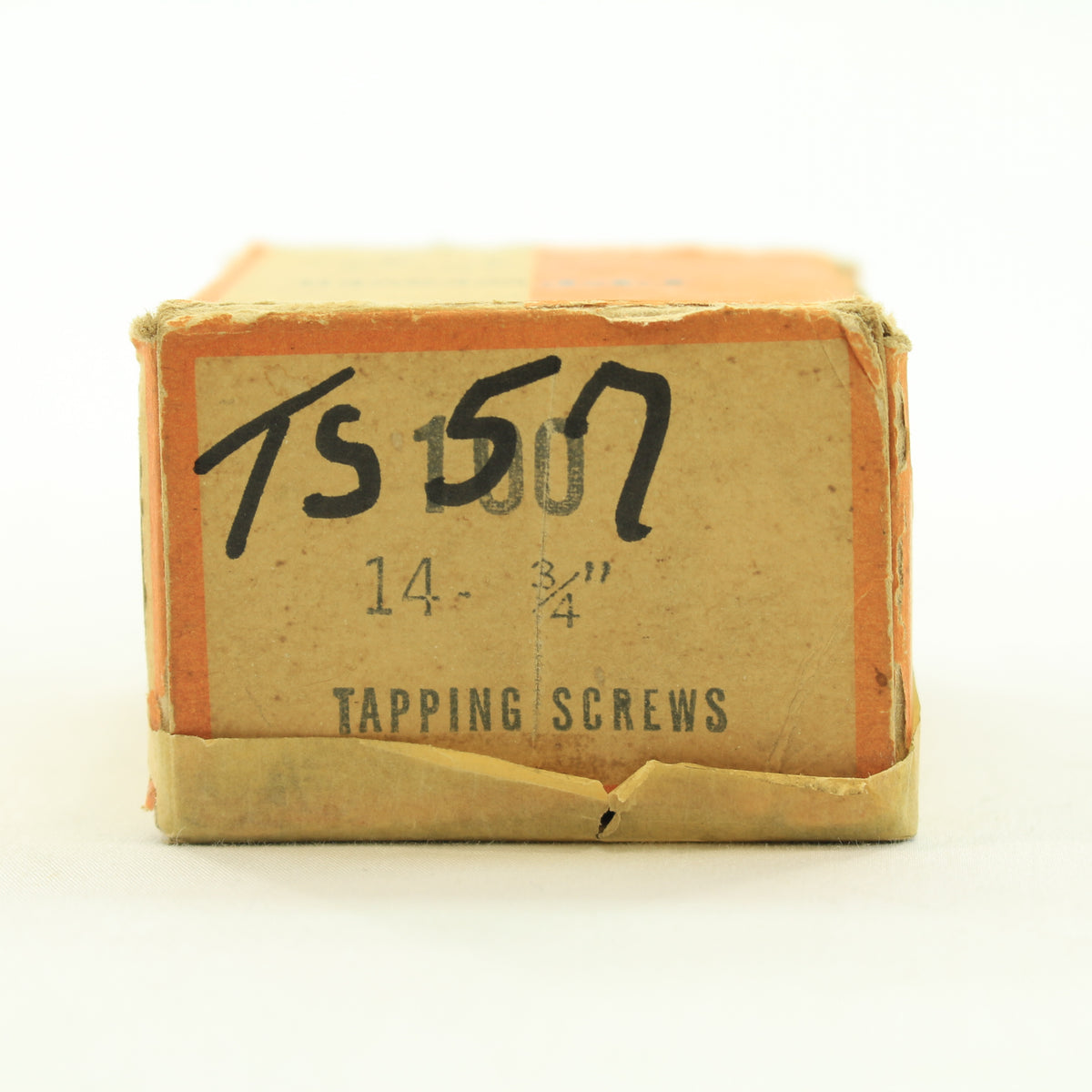 100-Pack #14 Tapping Screws 3/4" Slotted Sheet Metal Zinc-Plated TS57 Boxed