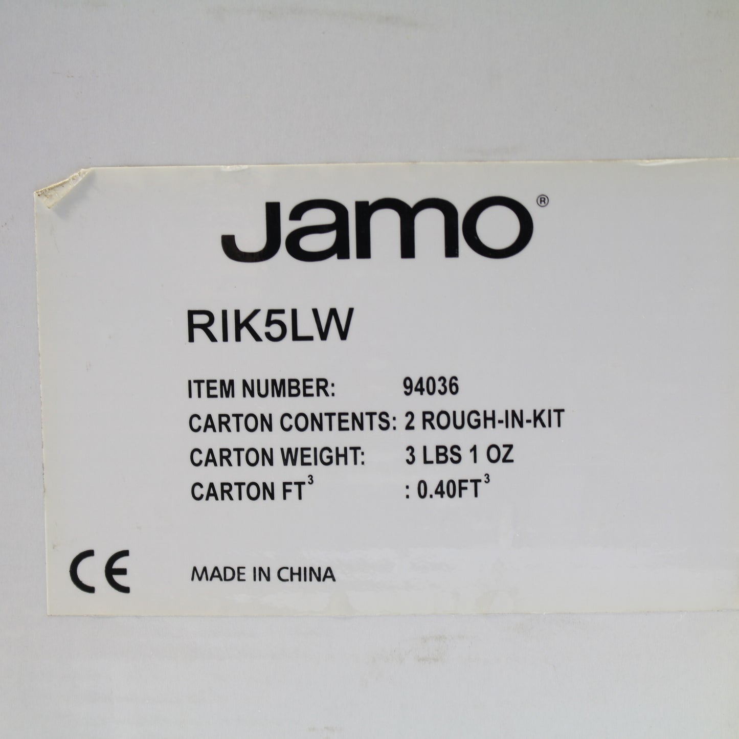 Pair Jamo RIK5LW 5" Rough in Kit Ceiling Speakers Pre-Construction Rectangular
