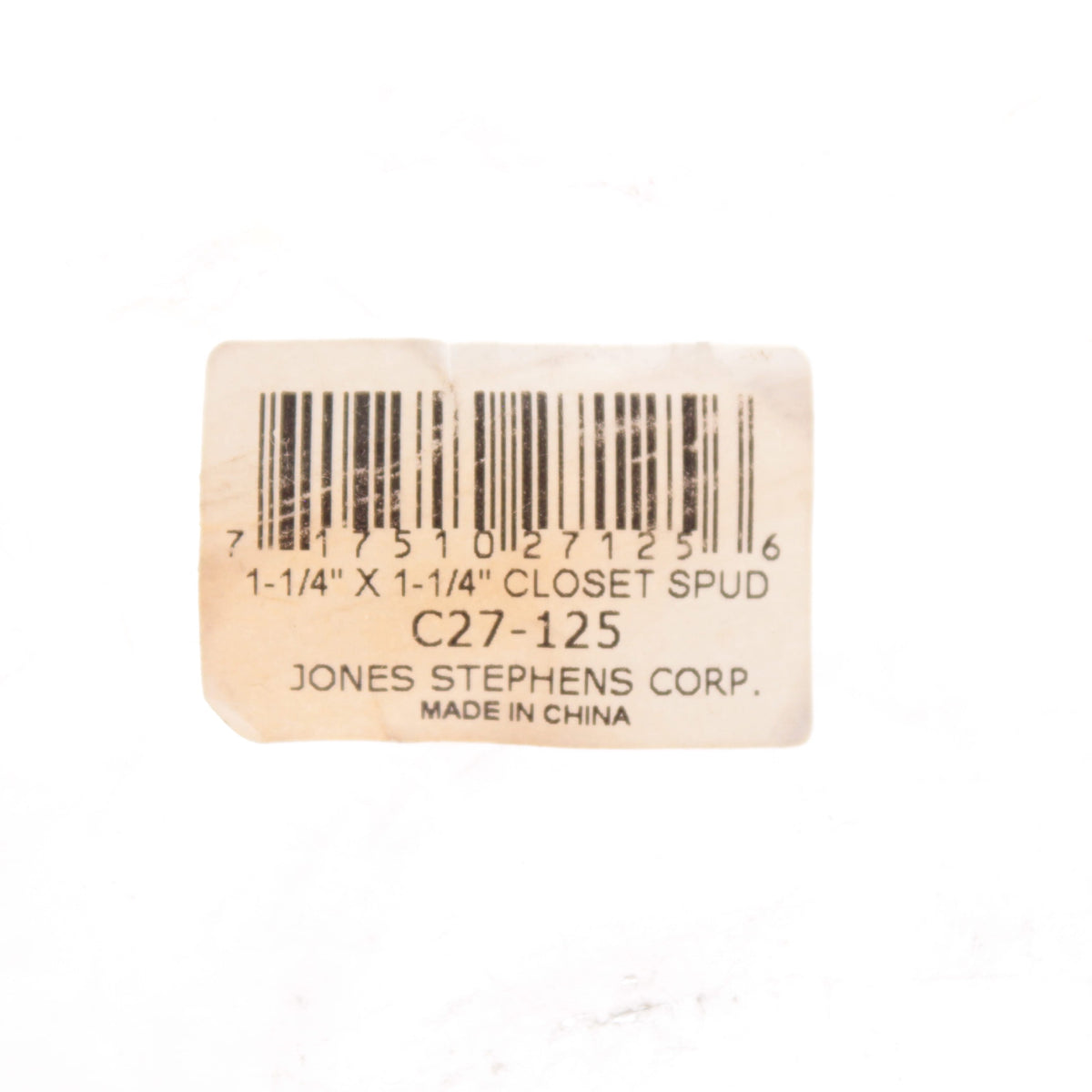 Jones Stephens C27-125 Brass 1-1/4 Inch Closet Spud