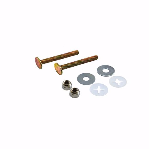 2-Pack Jones Stephens C02-404 Closet Bolts 5/16" x 2-1/4" with Round Washer Nut