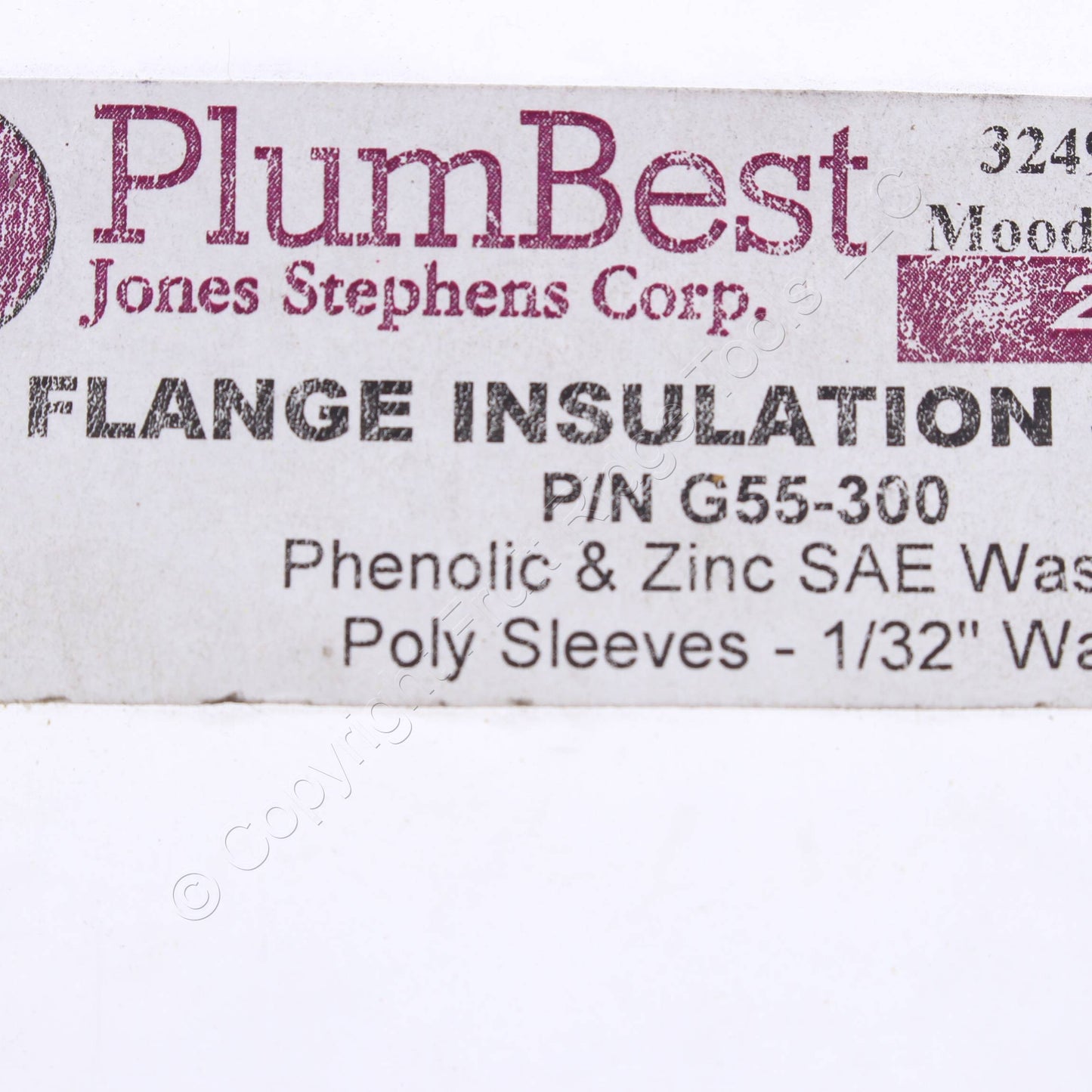 Jones Stephens PlumBest Flange Insulation 1/32" Washers G55-300