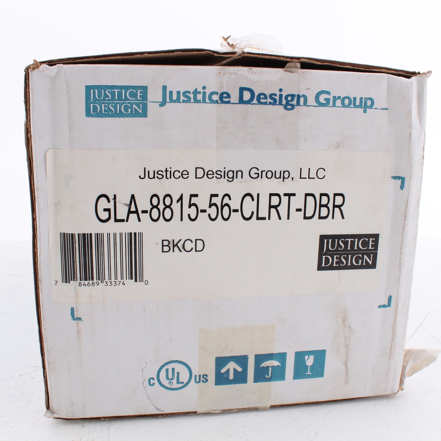 Justice Design GLA-8815-56-CLRT-DBR 1-Light Wall Pendant BKCD