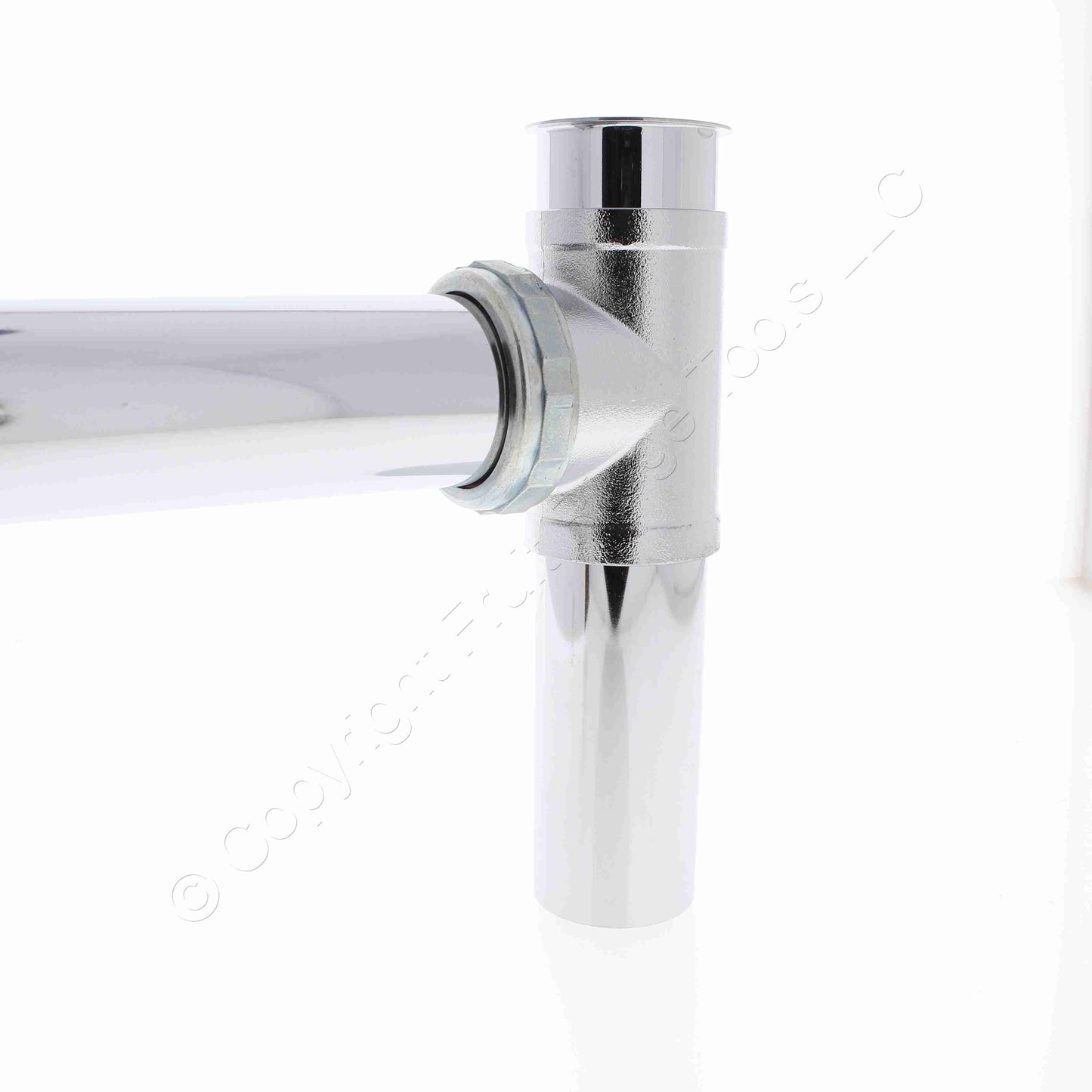 Keeney 1907PC Extension Tube 1.25"ID x 16"L 22ga Brass Polished Chrome Tailpiece