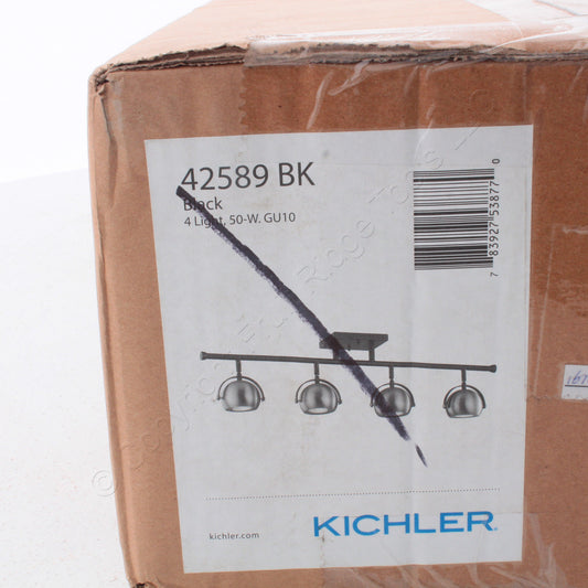 Kichler Lighting 42589BK Four Rail Light from The Solstice Collection, Black