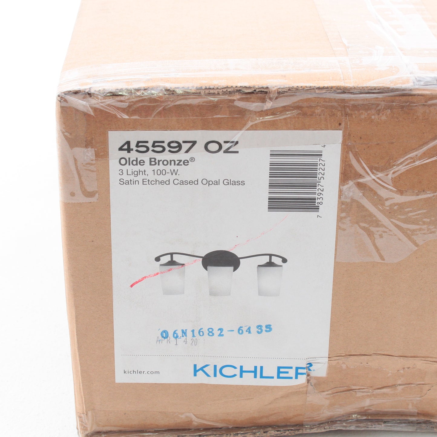 Kichler 45597OZ Olde Bronze Versailles 3 Light Bathroom Vanity Light