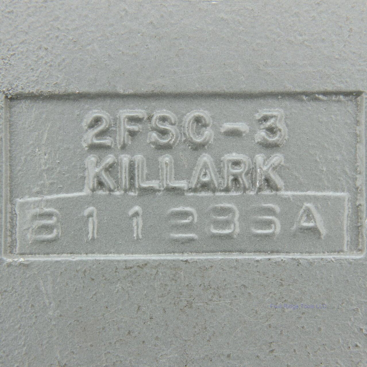 Killark 1" Hub 3.75" x 11" x 7" 2G Aluminum Surface Box Tapered Threads 2FSC-3