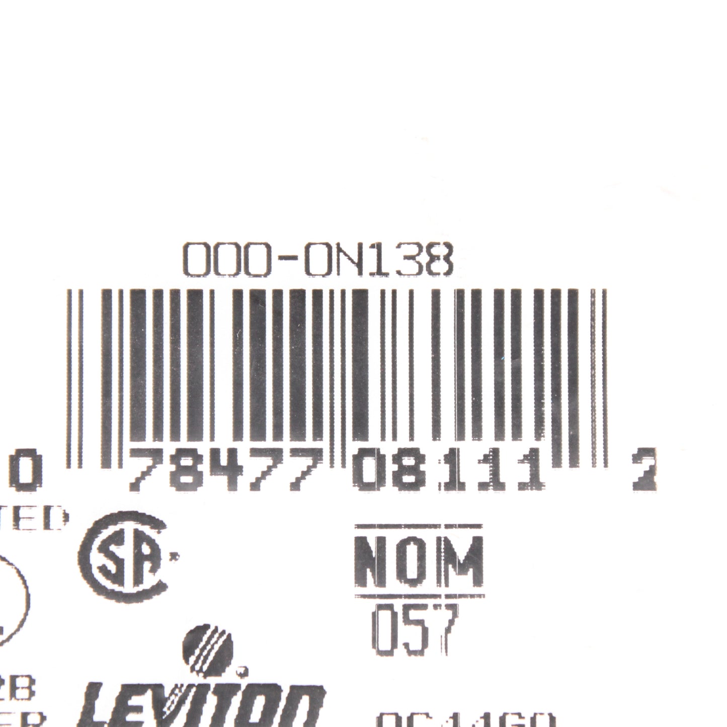 Leviton 0N138 Brown 2-Gang Duplex Receptacle Blank Cover Standard Wallplate