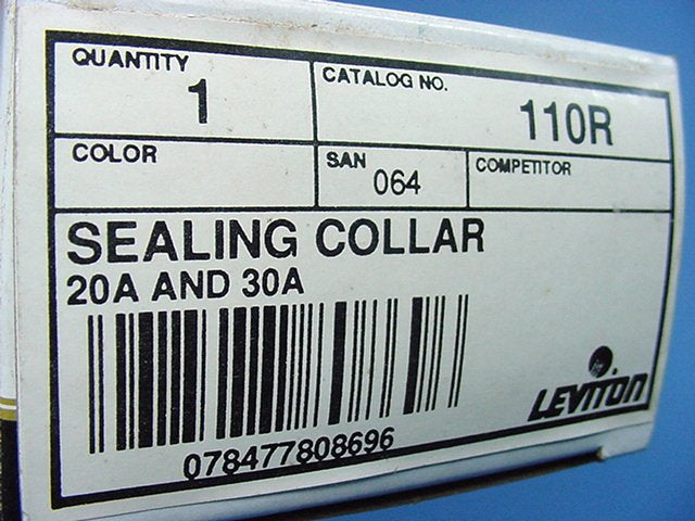 Leviton Marinco 110R Weatherproof Sealing Collar Ring for 20/30A Cords Boots