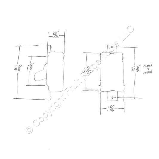 Leviton 1122-SS Brown Industrial Short Strap Toggle Wall Light Switch 2-POLE 20A