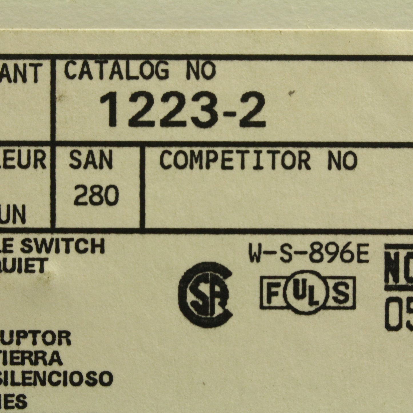 Leviton 1223-2 Brown Industrial 3-Way Toggle Wall Light Switch 20A 120/277V 10pc