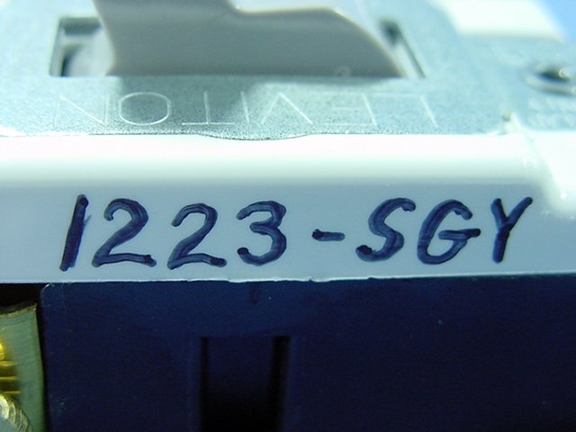 Leviton 1223-SGY Gray Industrial Grade 3-Way Toggle Wall Light Switch 20A Bulk