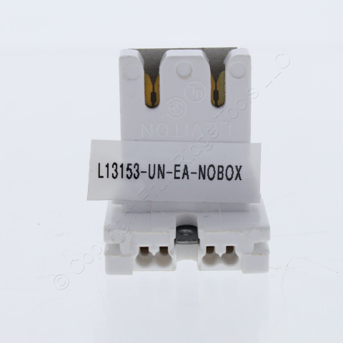 Leviton 13153-UN Low-Profile T8 T12 Medium Bi-Pin Fluorescent Lampholders 10pcs