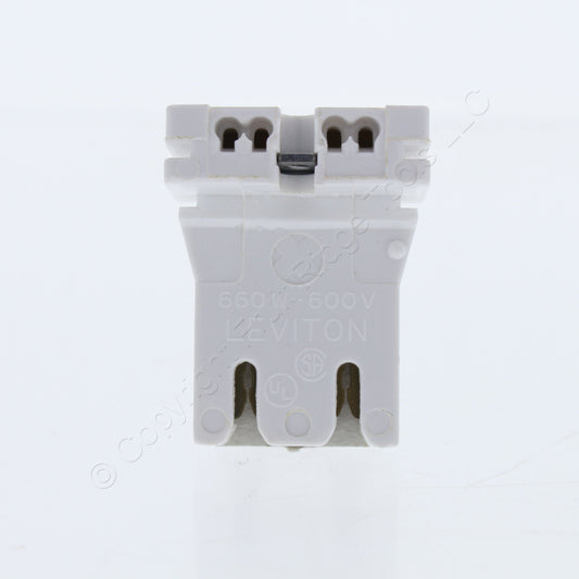 Leviton 13153-UN Low-Profile T8 T12 Medium Bi-Pin Fluorescent Lampholders 10pcs