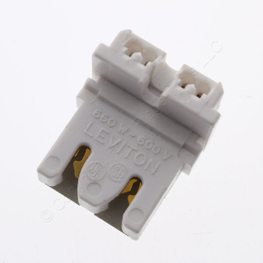 100 Leviton Panel Mount Fluorescent Lampholder Light Sockets G13 T8 Bi-Pin 13451