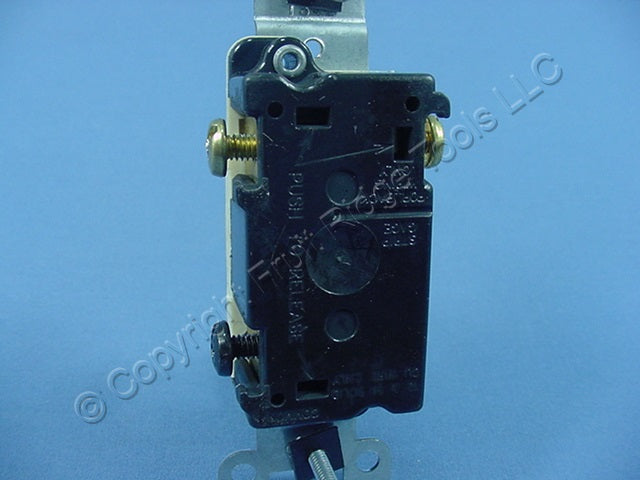 Leviton 1453-I Ivory 3-Way Toggle Wall Light Switch Residential 15A 120V Bulk