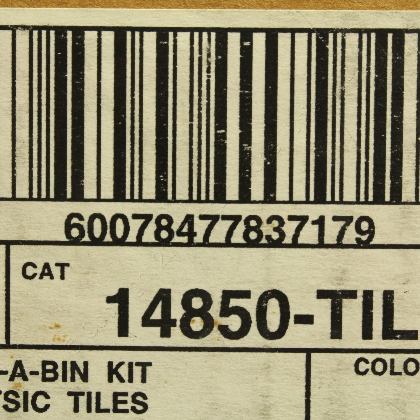 Leviton Custom Gray Tile Tag-A-Bin Organizing Kit with Clip-Rings 14850-TIL