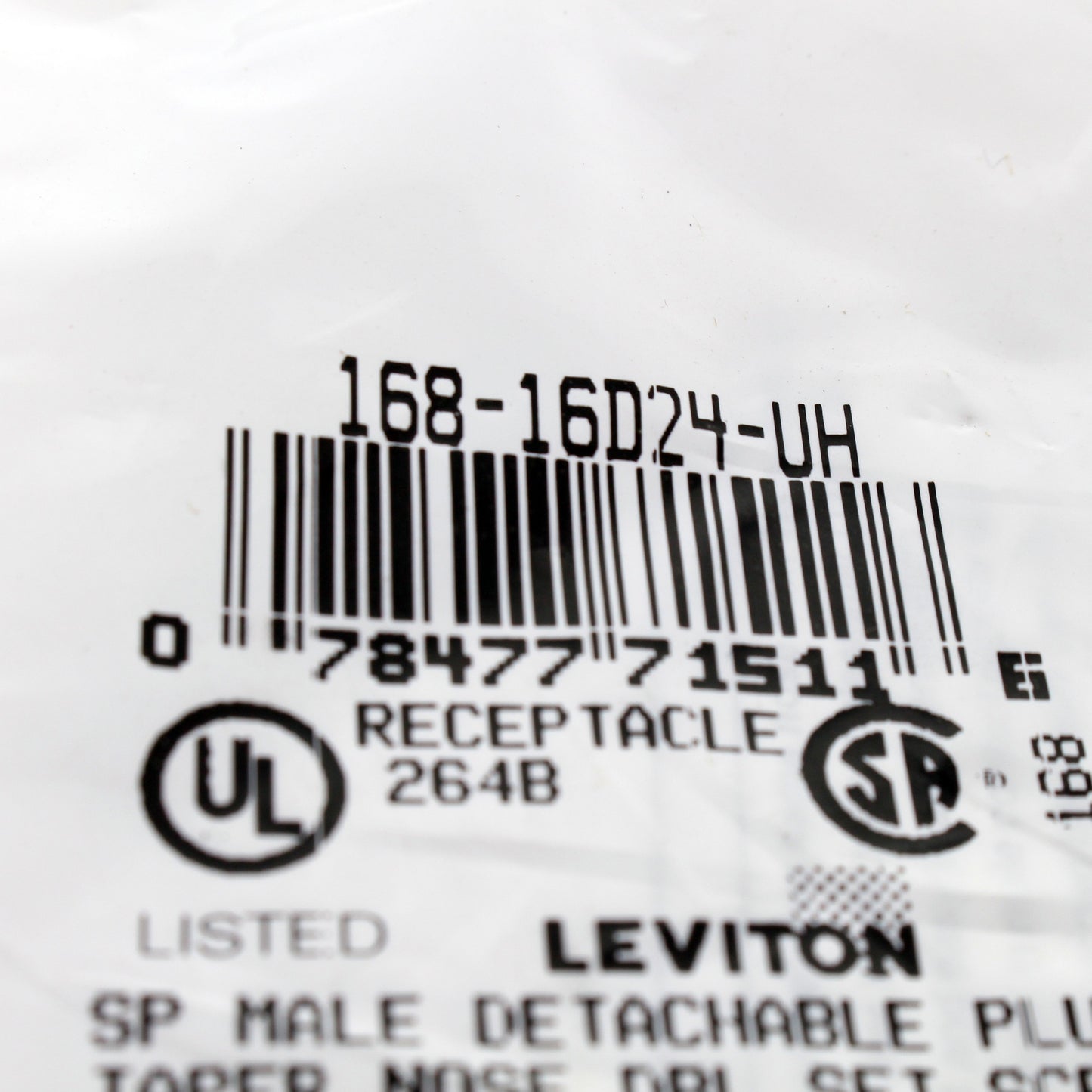 Leviton Brown ECT 16 Series Male Plug Double Set Screw 400A 16D24-UH