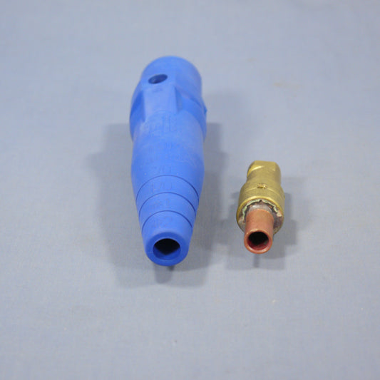 Leviton Blue ECT 16 Series Male Detachable Cam-Type Plug 220A Crimped 16D25-B