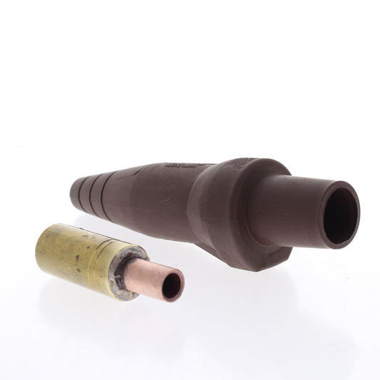 Leviton 16D34-H Brown 16 Series Detachable Female Cam Plugs 220A Crimped 10-pack