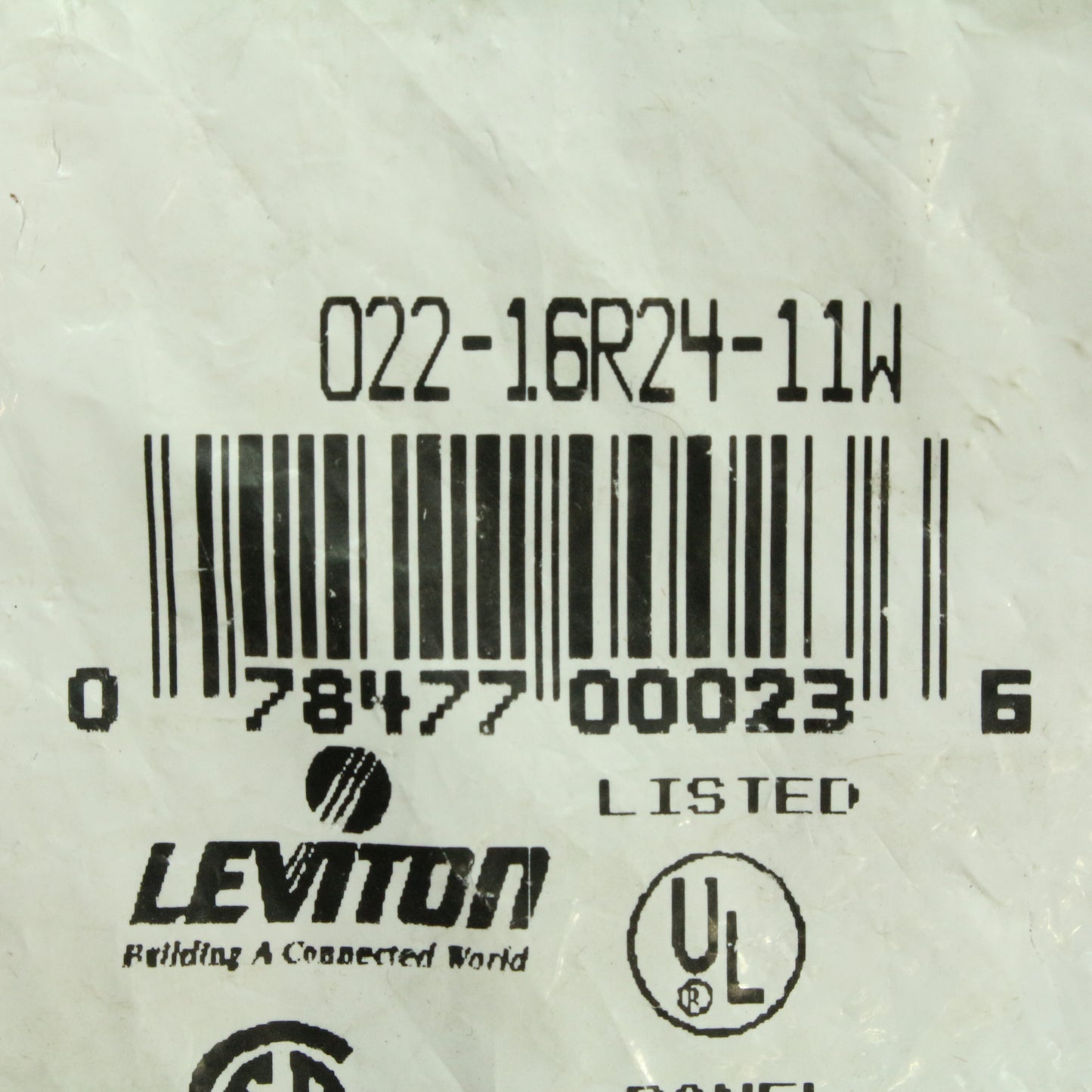 Leviton White Female Threaded Cam Plug Panel Receptacle 16 Series 400A 16R24-11W