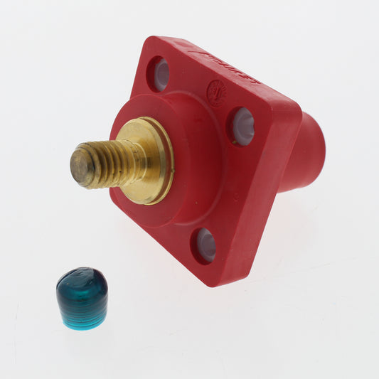 Leviton 16R24-UR Red Taper Nose 90� Female Panel Receptacle Threaded Stud