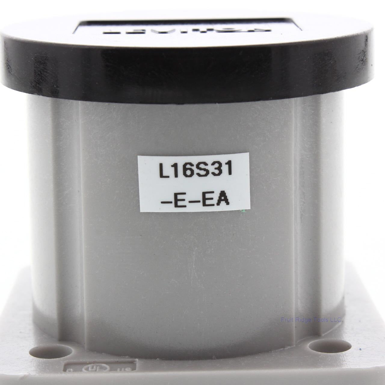 Leviton 16S31-E Black Panel Mount Housing 16Series Plastic Automatic Closing Lid