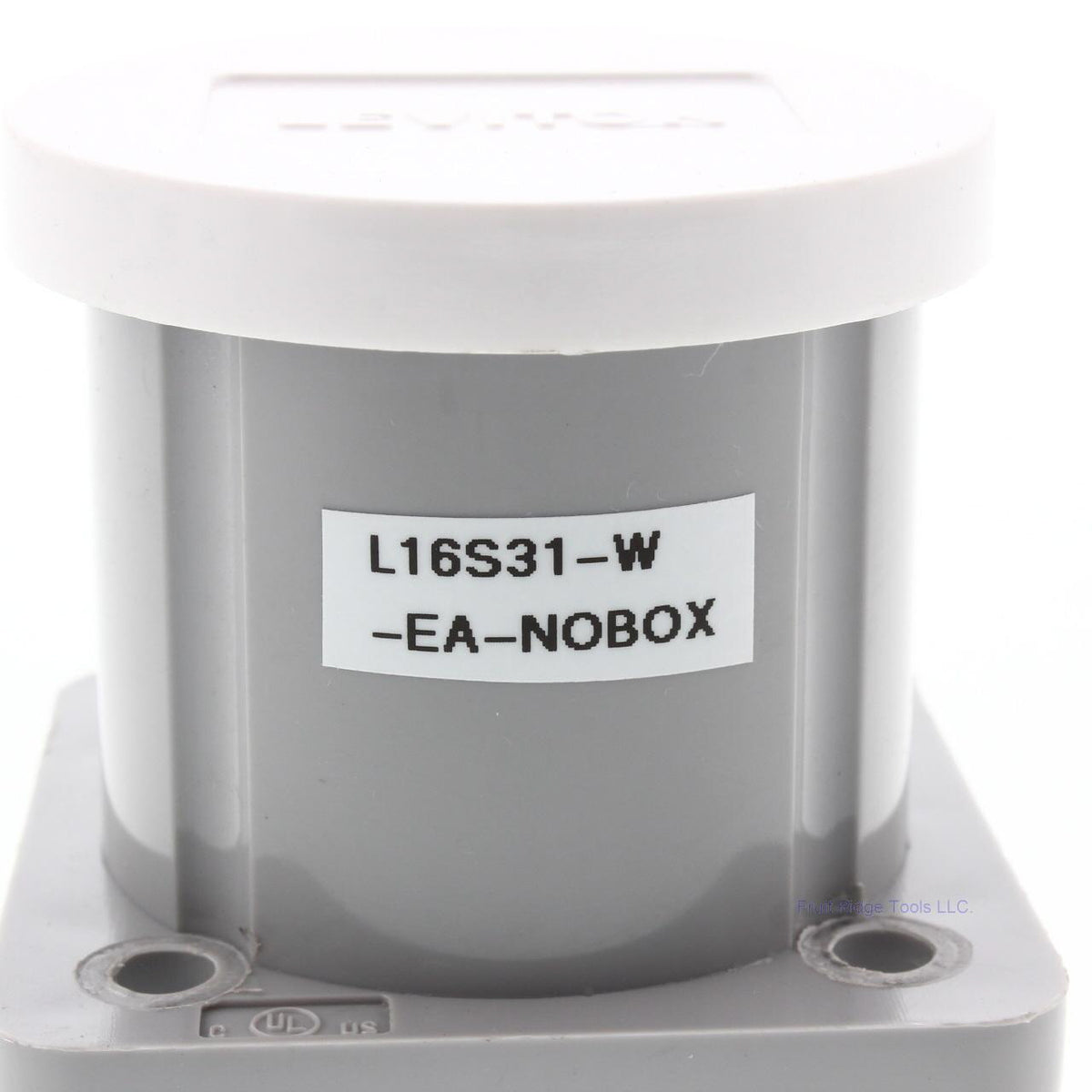 Leviton 16 Series White Panel Mount Housing Automatic Closing Lid Bulk 16S31-W