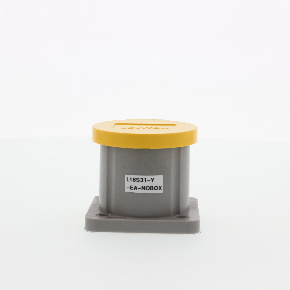 Leviton 16 Series Yellow Panel Mount Housing Automatic Closing Lid Bulk 16S31-Y