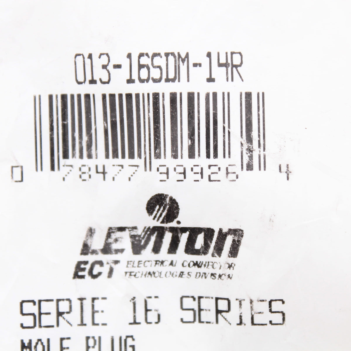 Leviton 16SDM-14R Red 16 Series Male CamType Connector Plug Insulator Sleeve