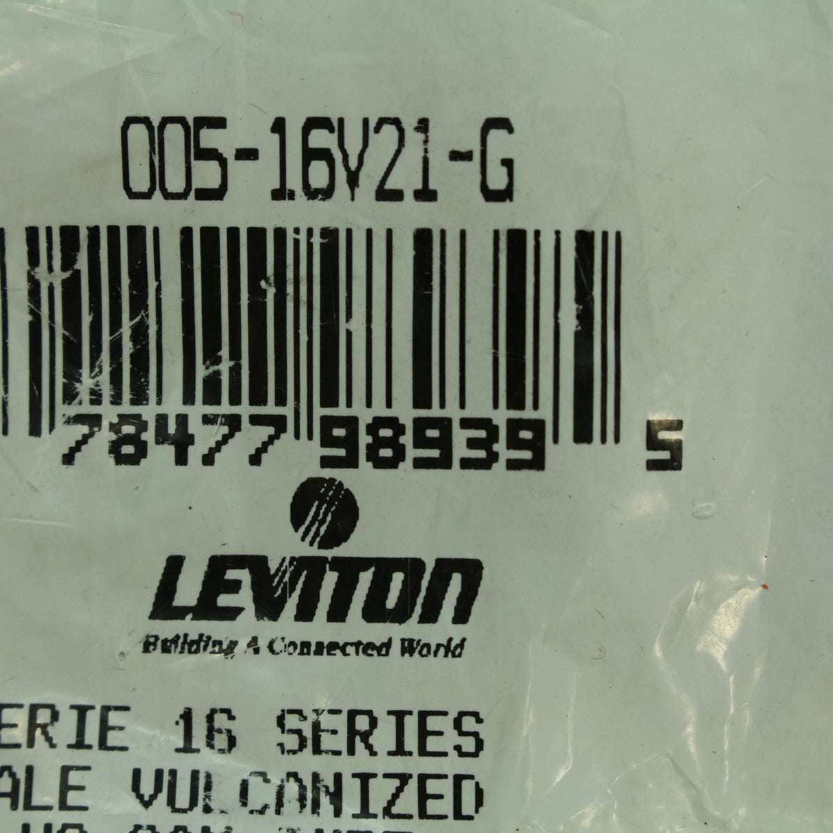 Leviton Greem 16 Series Cam Type Female Vulcanized Plug High Amp 235A 16V21-G