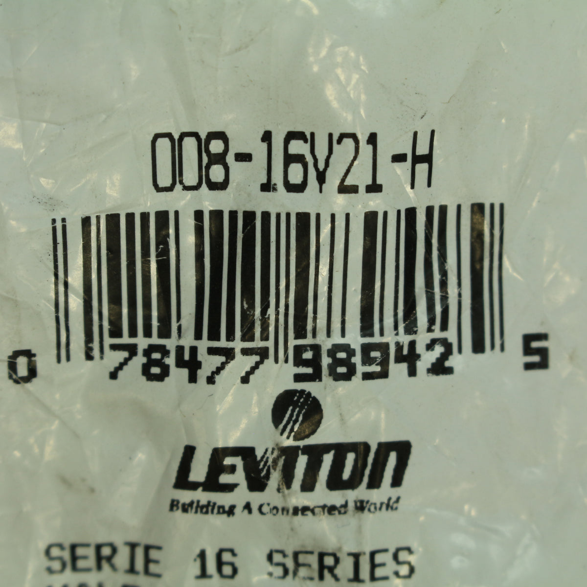 Leviton 16V21-H Brown 16 Series Cam Type Female Vulcanized Plug High Amp 235A
