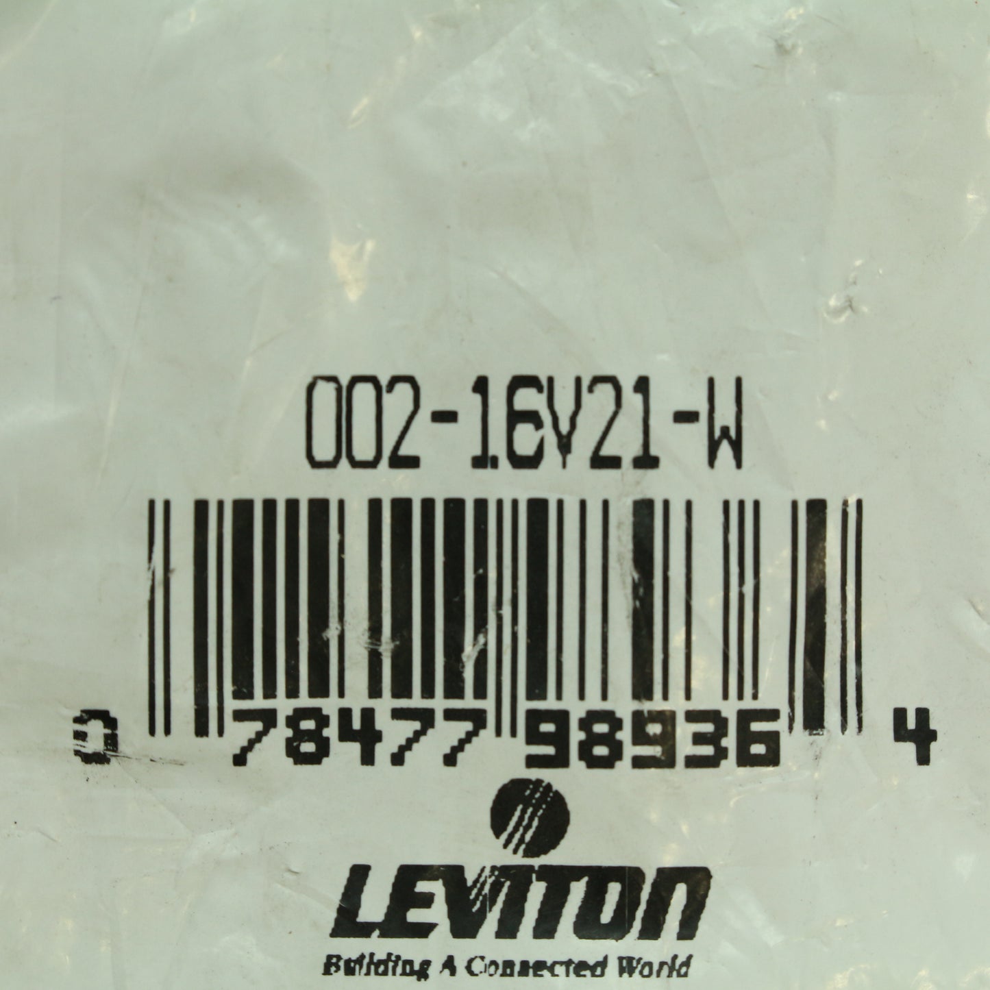 Leviton 16V21-W White 16 Series Cam Type Female Vulcanized Plug High Amp 235A