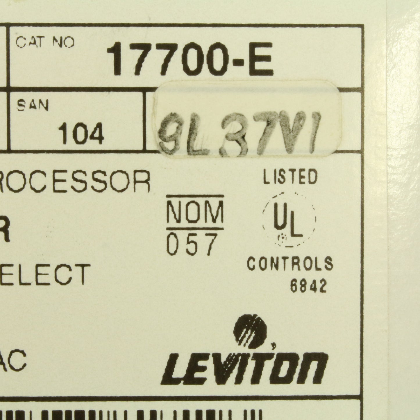 Leviton Black Decora MicroDim On/Off Preset 4-Scene Selector Controller 17700-E
