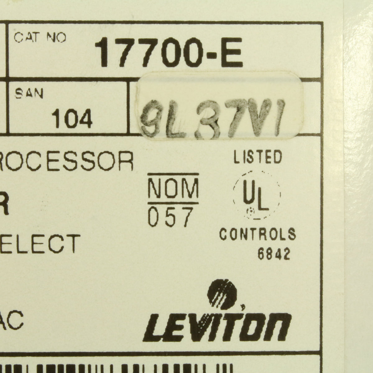 Leviton Black Decora MicroDim On/Off Preset 4-Scene Selector Controller 17700-E